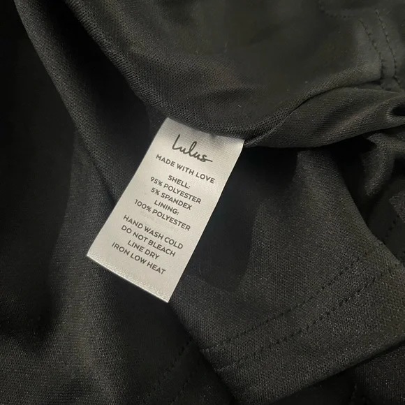 NWT LuLu’s Katrina LBD Black Strappy Skater Dress L Date Night Formal Party Sexy - Picture 11 of 12